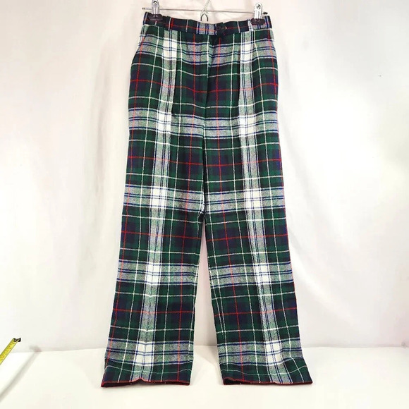 Vintage Impromptu Plaid  Wool Pants Size 26 - Picture 1 of 10